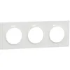 Image de Plaque de finition ODACE Styl 3 postes - Blanc