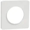 Image de plaque schneider electric odace touch - 1 poste - blanc - liserÃ© blanc