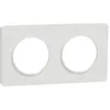 Image de SCHNEIDER ELECTRIC - Plaque de finition 2 postes BLANC Odace Touch