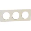 Image de Plaque de finition 3 postes Schneider Electric Odace Touch S520806M coloris bois nordique avec liserÃ© blanc l.227 x P.10 x H.85 mm