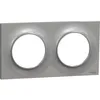 Image de Plaque de finition ODACE Styl 2 postes - Aluminium