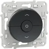 Image de Va-et-vient et bouton-poussoir ODACE pour volet roulant 3 boutons anthracite - SCHNEIDER ELECTRIC - S540208