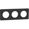 Image de Plaque ODACE TOUCH anthracite 3 postes horizontal/vertical entraxe 71 mm - SCHNEIDER - S540806