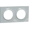 Image de Plaque STYL sable ODACE 2 postes horizontal/vertical entraxe 71mm - SCHNEIDER - S520704B1