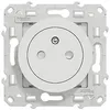 Image de Prise 2 pÃ´les + terre affleurante connexion rapide Odace Schneider Electric blanc