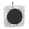 Image de Va-et-vient ou poussoir lumineux 10A - LED verte 0,15mA - noir - Odace II SCHNEIDER