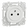 Image de Prise de courant 2P+T affleurante Ã  bornes automatiques - Blanc - Odace II SCHNEIDER