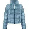 Image de Poivre Blanc - Doudoune imperméable - Carol Down Jacket Tweed Gothic Blue pour Femme - Taille M - Bleu