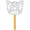 Image de Masque à colorier Graffy Stick Chat