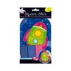 Image de Square Stick kit - Gommettes mosaïque - Fusée