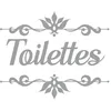 Image de Sticker dÃ©coratif de porte toilettes
