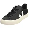 Image de Veja Campo Chromefree Femme Baskets DÃ©contractÃ© Noir Blanc - 38