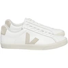 Image de Veja Fair Trade - Chaussures en cuir - Esplar Logo Extra-White Sable en Coton - Taille 38 - Blanc