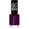 Image de Rimmel Vernis à ongles Super Shine 60 Seconds, couleur 345 Black Cherries, 8 ml