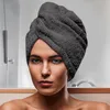 Image de Serviette De Bain Pour La TÃªte En Coton 24x62 Cm Lagune Gris, Par Soleil D'ocre