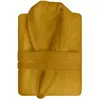 Image de Peignoir En Coton 500gr/M2 Taille S Lagune Moutarde, Par Soleil D'ocre