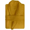 Image de Peignoir En Coton 500gr/M2 Taille L Lagune Moutarde, Par Soleil D'ocre