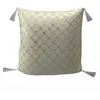 Image de Coussin Festif En Pur Coton 40x40 Cm Celeste Argent, Par Soleil D'ocre