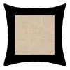 Image de Coussin En Coton LavÃ© 40x40 Cm Jute Noir, Par Soleil D'ocre