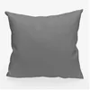 Image de Coussin En Coton 40x40 Cm Panama Gris, Par Soleil D'ocre