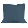 Image de Taie D'oreiller En Coton 57 Fils 63x63 Cm Uni Bleu Canard, Par Soleil D'ocre
