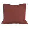 Image de Taie D'oreiller En Coton 57 Fils 63x63 Cm Uni Brique, Par Soleil D'ocre