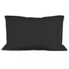 Image de Taie D'oreiller En Coton 50x75 Cm Percale Anthracite, Par Soleil D'ocre