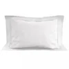 Image de Taie D'oreiller En Coton 57 Fils 50x70 Cm Uni Blanc, Par Soleil D'ocre