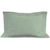 Image de Taie D'oreiller En Coton 57 Fils 50x70 Cm Uni Vert D'eau, Par Soleil D'ocre