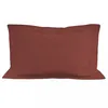 Image de Taie D'oreiller En Coton 57 Fils 50x70 Cm Uni Brique, Par Soleil D'ocre