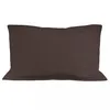 Image de Taie D'oreiller En Coton 57 Fils 50x70 Cm Uni Brun, Par Soleil D'ocre