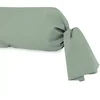 Image de Taie De Traversin En Coton 57 Fils 45x185 Cm Uni Vert D'eau, Par Soleil D'ocre