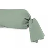 Image de Taie De Traversin En Coton 57 Fils 45x135 Cm Uni Vert D'eau, Par Soleil D'ocre