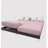 Image de Drap Housse Tpr En Coton 57 Fils 2x70x190 Cm Uni Vieux Rose, Par Soleil D'ocre