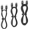 Image de Lot de 3 USB-C vers USB-C : 0.5/1/2 M Noir en occasion ou reconditionné