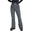 Image de Roxy - Pantalon de ski taille haute - Rising High Pant Whisper White Small Dots pour Femme - Taille L - Noir
