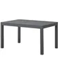 Image de Table De Jardin Extensible Rectangulaire 6 A 10 Personnes - Structure Aluminium - L 135-270 X P 90 X H 75 Cm - Gris FoncÃ©