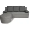 Image de CanapÃ© d'angle convertible rÃ©versible 3 places JEN - Tissu Gris - Style contemporain - L196 x H88 x P159 cm