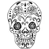 Image de Tampon bois - Tête de mort - 4,7 x 6,7 cm