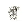 Image de Tampon bois - Alphabet arabesque T - 2,3 x 2 cm
