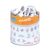 Image de Tampon mousse - Set de 48 Tampons - Lettres et Ornements - M : 1.6 x 2 cm