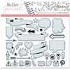 Image de Tampon transparent Stampo Bullet Clear 13 pcs Bannières et icônes