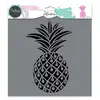 Image de Pochoir textile Ananas - 28 x 28 cm