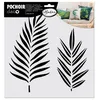 Image de Pochoir déco Feuilles tropicales