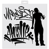 Image de Pochoir textile 30 x 30 cm - Graffeur