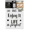 Image de Pochoir déco Positive life