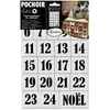Image de Pochoir chiffres Calendrier de l'Avent