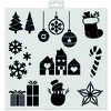 Image de Pochoir déco Motifs de Noël 30 x 30 cm