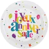 Image de 10 ASSIETTES ANNIVERSAIRE FESTIF COLORÃ
