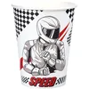 Image de 10 GOBELETS CARTON COURSE FORMULE 1 27CL BLANC